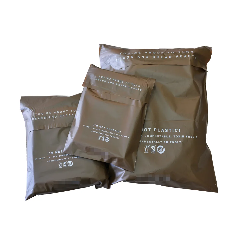 Light Brown Biodegradable Courier Bags Supplier - OZ Bio Pack 11